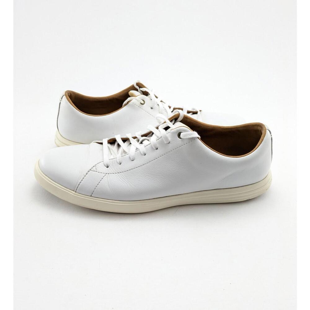 Mens Cole Haan Grand OS Cross Court II White Leather Shoes C26515 Size 12